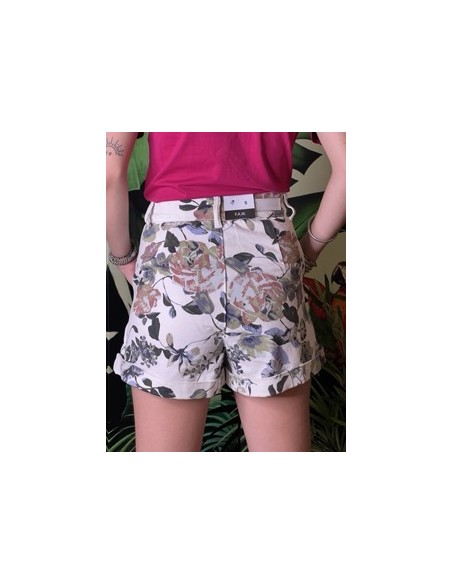 Short Taille Haute à Fleurs Amelia FAM