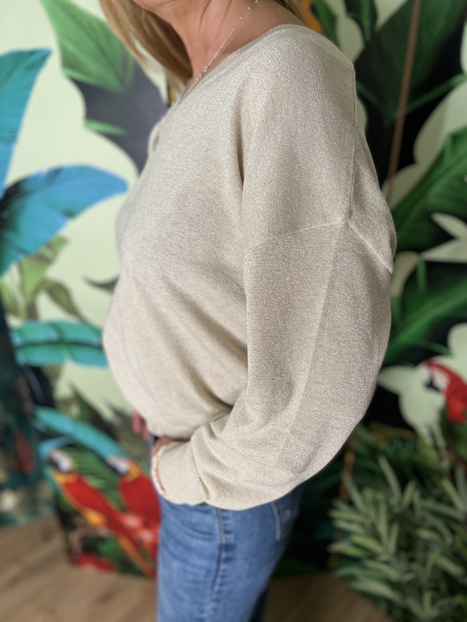 Pull Pailleté Fabienne Cherry Paris