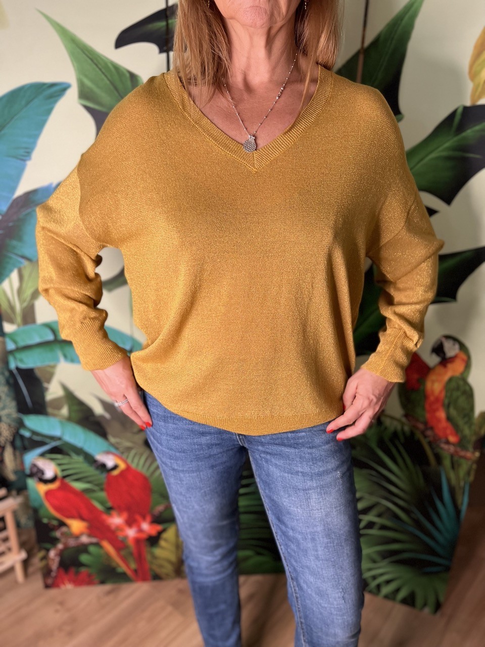 Pull Pailleté Fabienne Cherry Paris