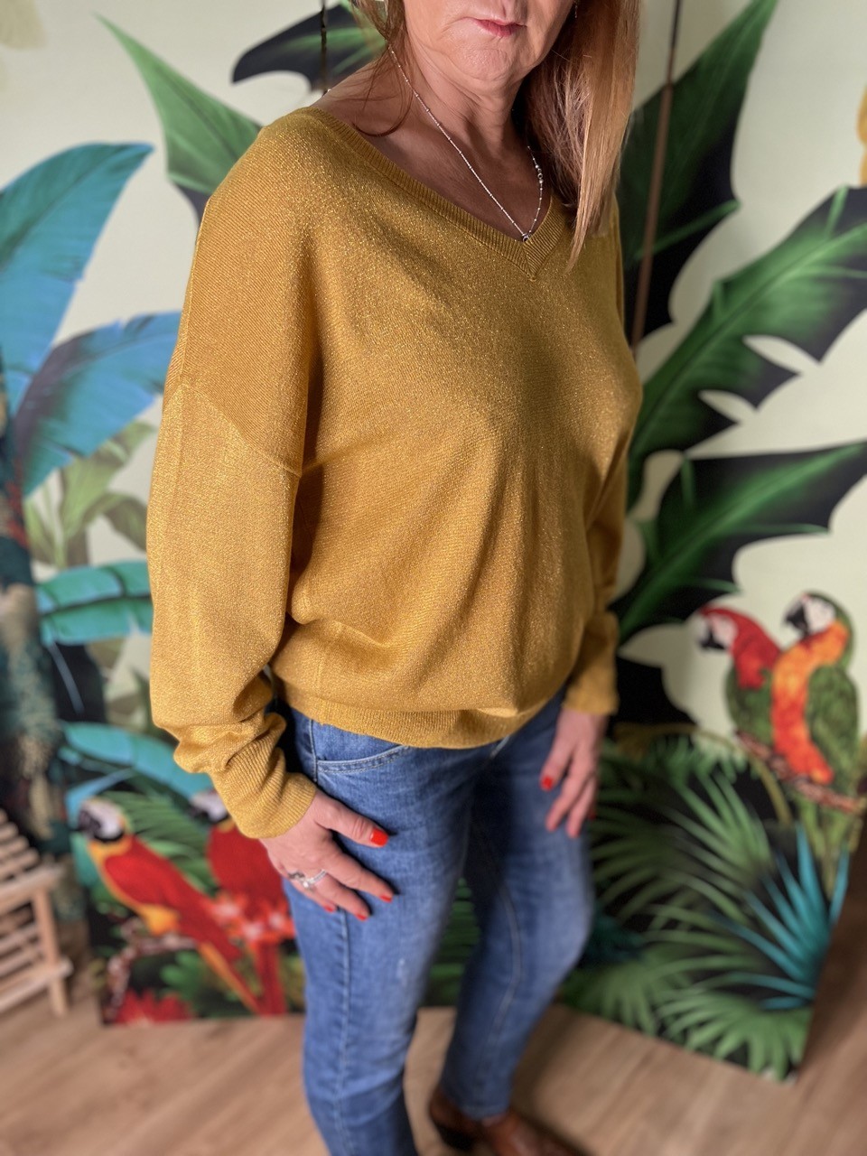 Pull Pailleté Fabienne Cherry Paris