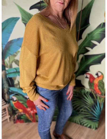 Pull Pailleté Fabienne Cherry Paris