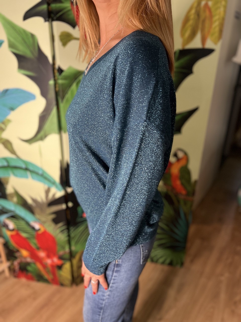 Pull Pailleté Fabienne Cherry Paris
