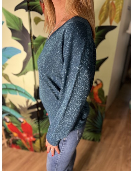 Pull Pailleté Fabienne Cherry Paris