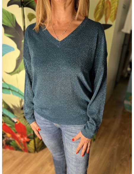 Pull Pailleté Fabienne Cherry Paris