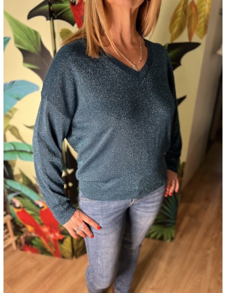 Pull Pailleté Fabienne Cherry Paris