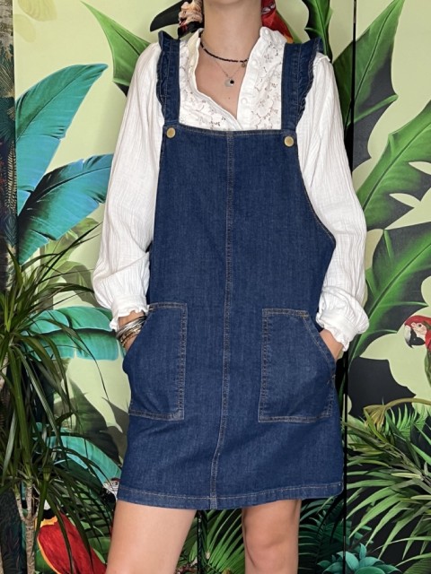 Robe Salopette Denim wash Azelio La Petite Etoile