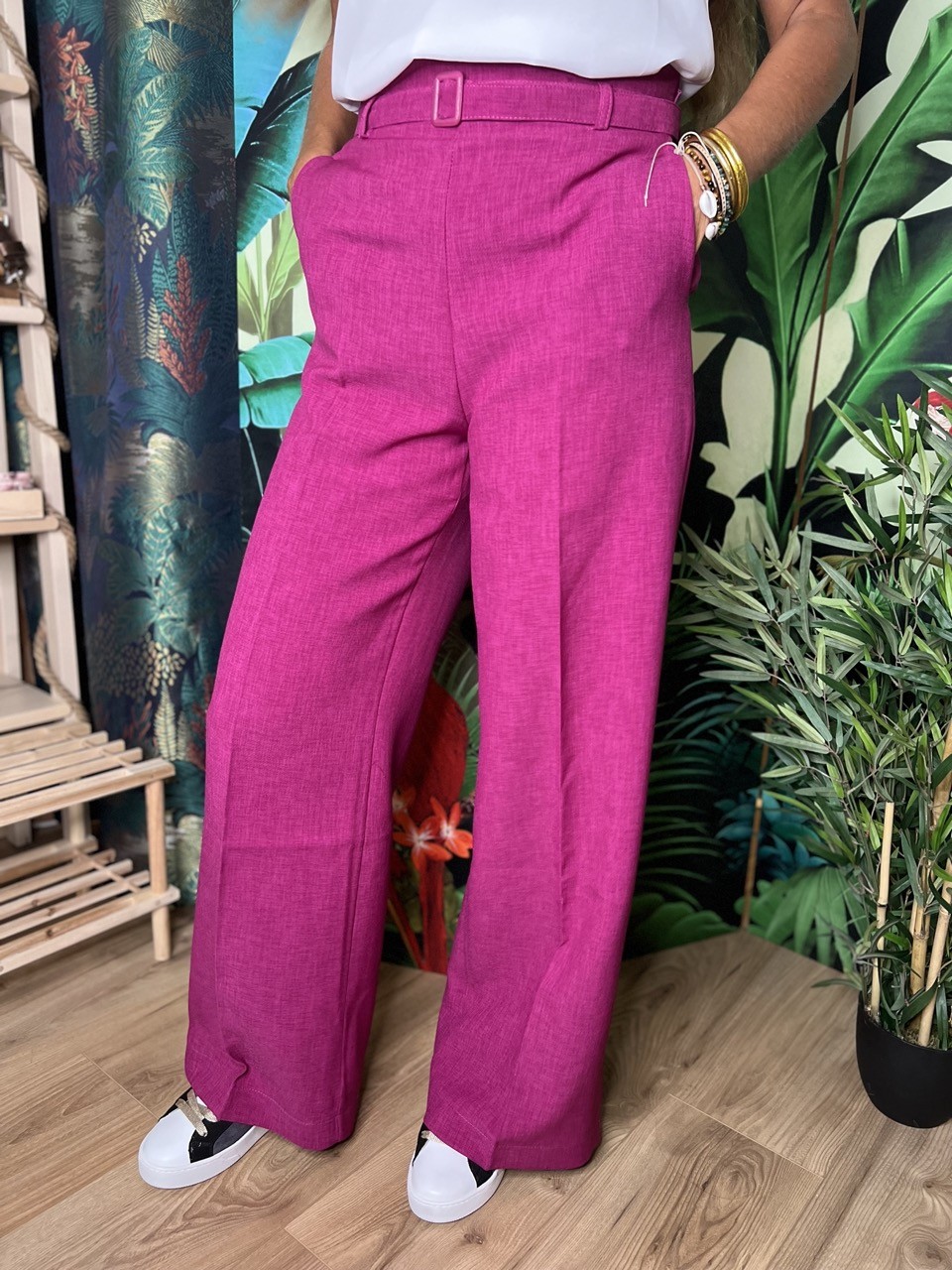 Pantalon Ceinture Boucle Studio Parisien