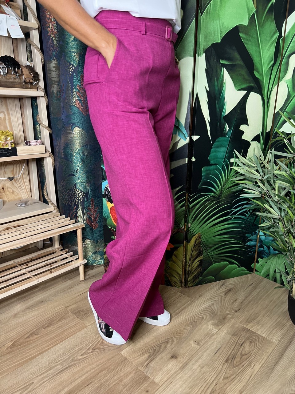Pantalon Ceinture Boucle Studio Parisien