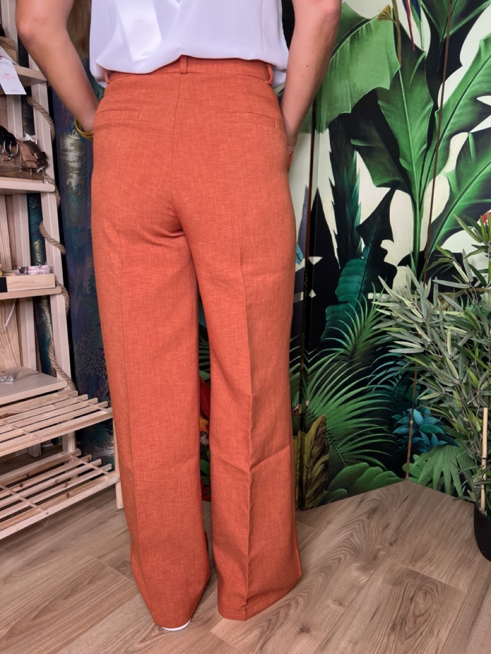 Pantalon Large Fils Mélangés Studio Parisien