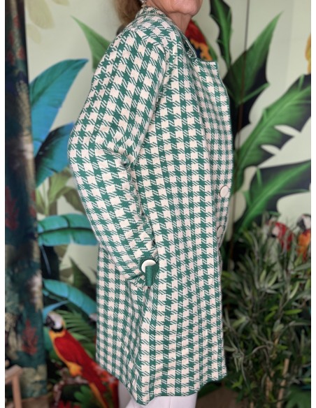 Manteau Vichy Vert Skatïe