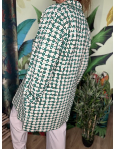 Manteau Vichy Vert Skatïe