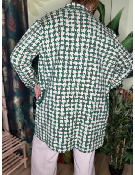 Manteau Vichy Vert Skatïe