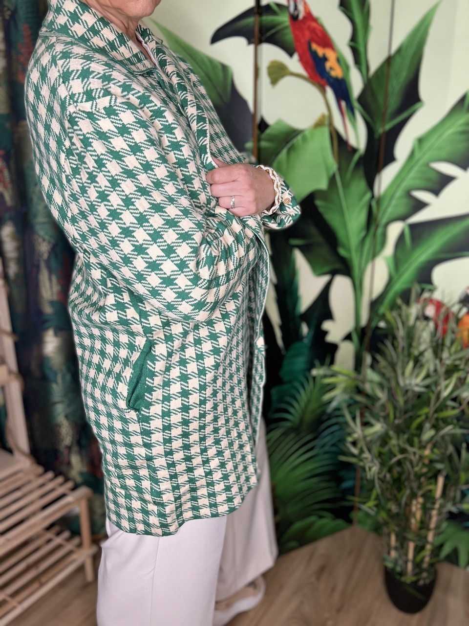Manteau Vichy Vert Skatïe