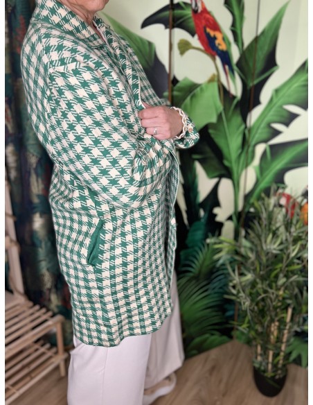 Manteau Vichy Vert Skatïe