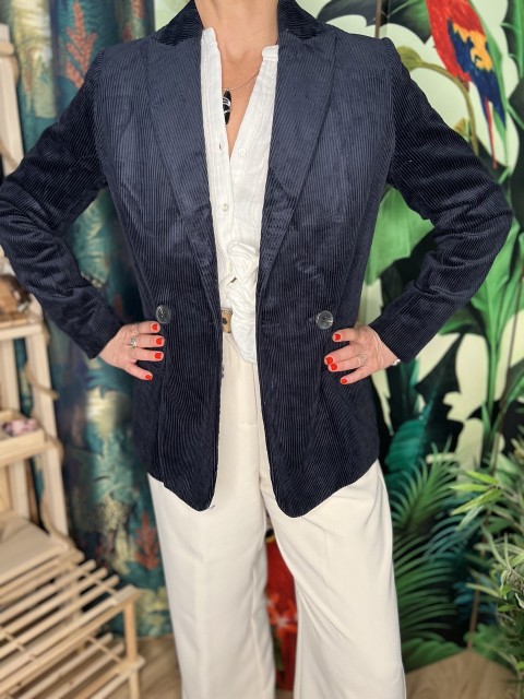 Veste Blazer Tailleur Velours Côtelé Valentin Laure+Max 2