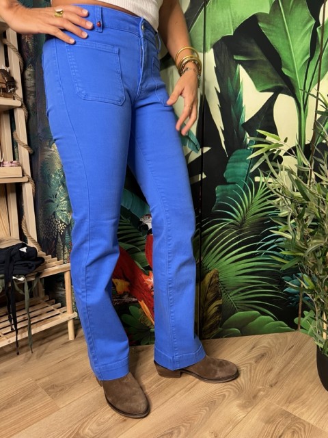 Jean Bootcut Taille mi-haute Bella Bleu Royal FAM