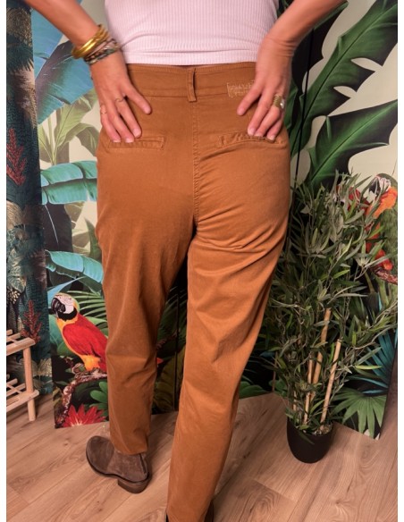 Pantalon Taille Haute 9/10 Stone Maille Pako Litto