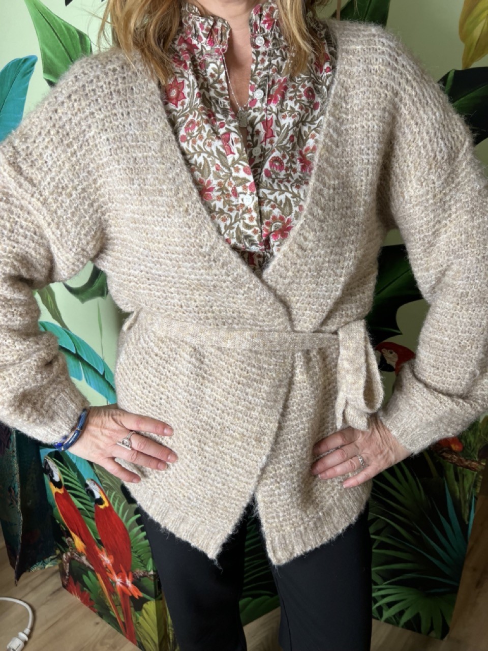 Gilet Maille Florestine Cherry Paris