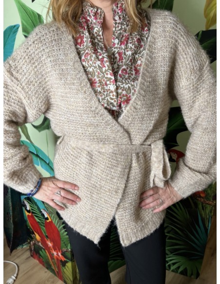 Gilet Maille Florestine Cherry Paris