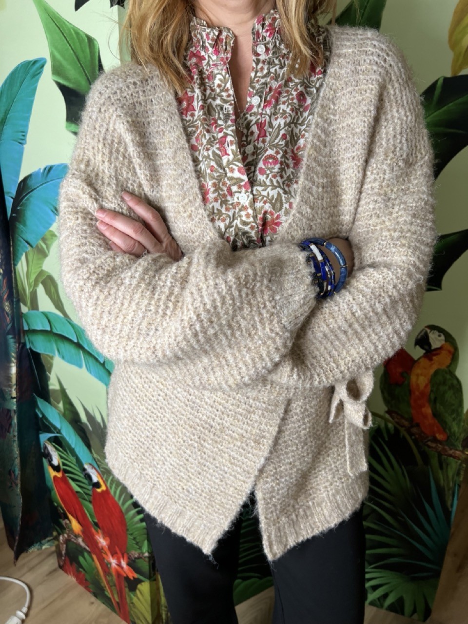 Gilet Maille Florestine Cherry Paris