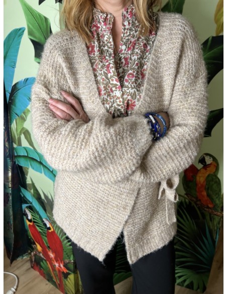 Gilet Maille Florestine Cherry Paris