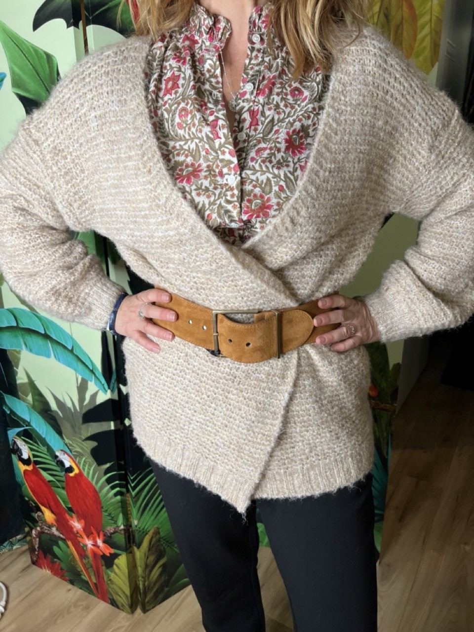 Gilet Maille Florestine Cherry Paris