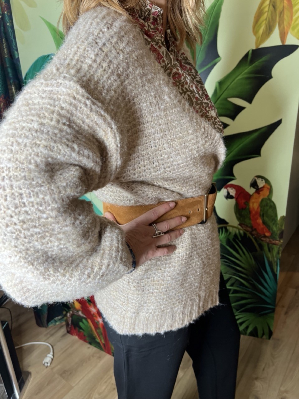 Gilet Maille Florestine Cherry Paris