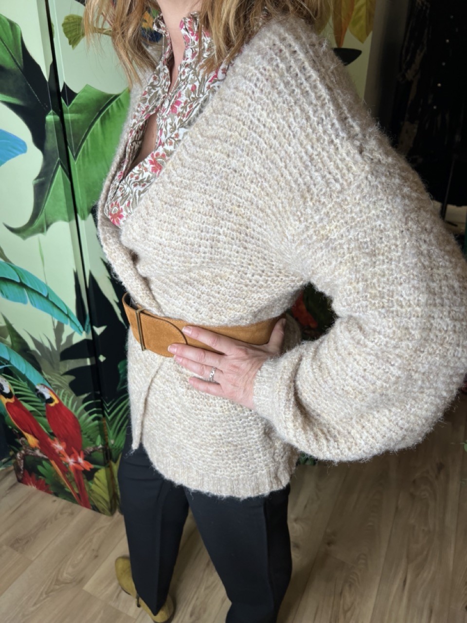 Gilet Maille Florestine Cherry Paris