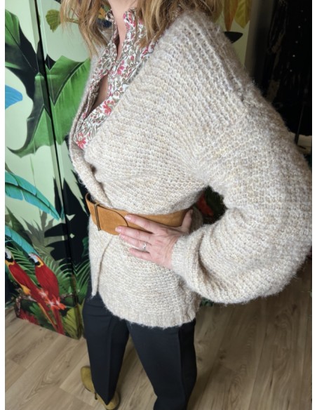 Gilet Maille Florestine Cherry Paris