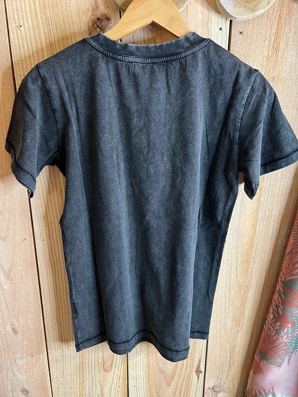 Tee Shirt Oversize MC Col Rond Badget Black...