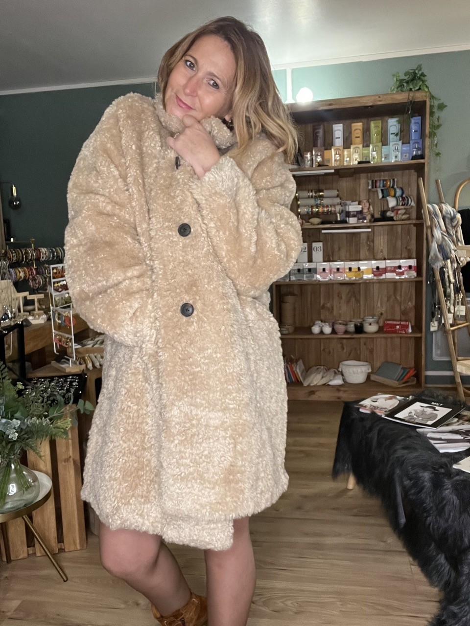 Manteau Teddy Mayane Mkt Studio