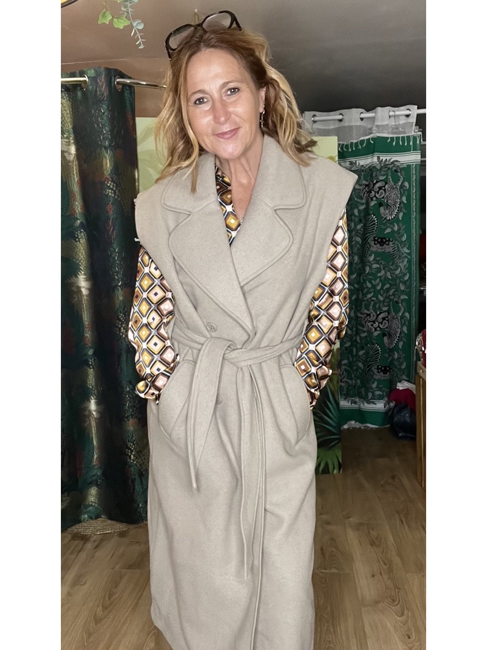 Veste Trench Coat sans manches Jolana MSCH