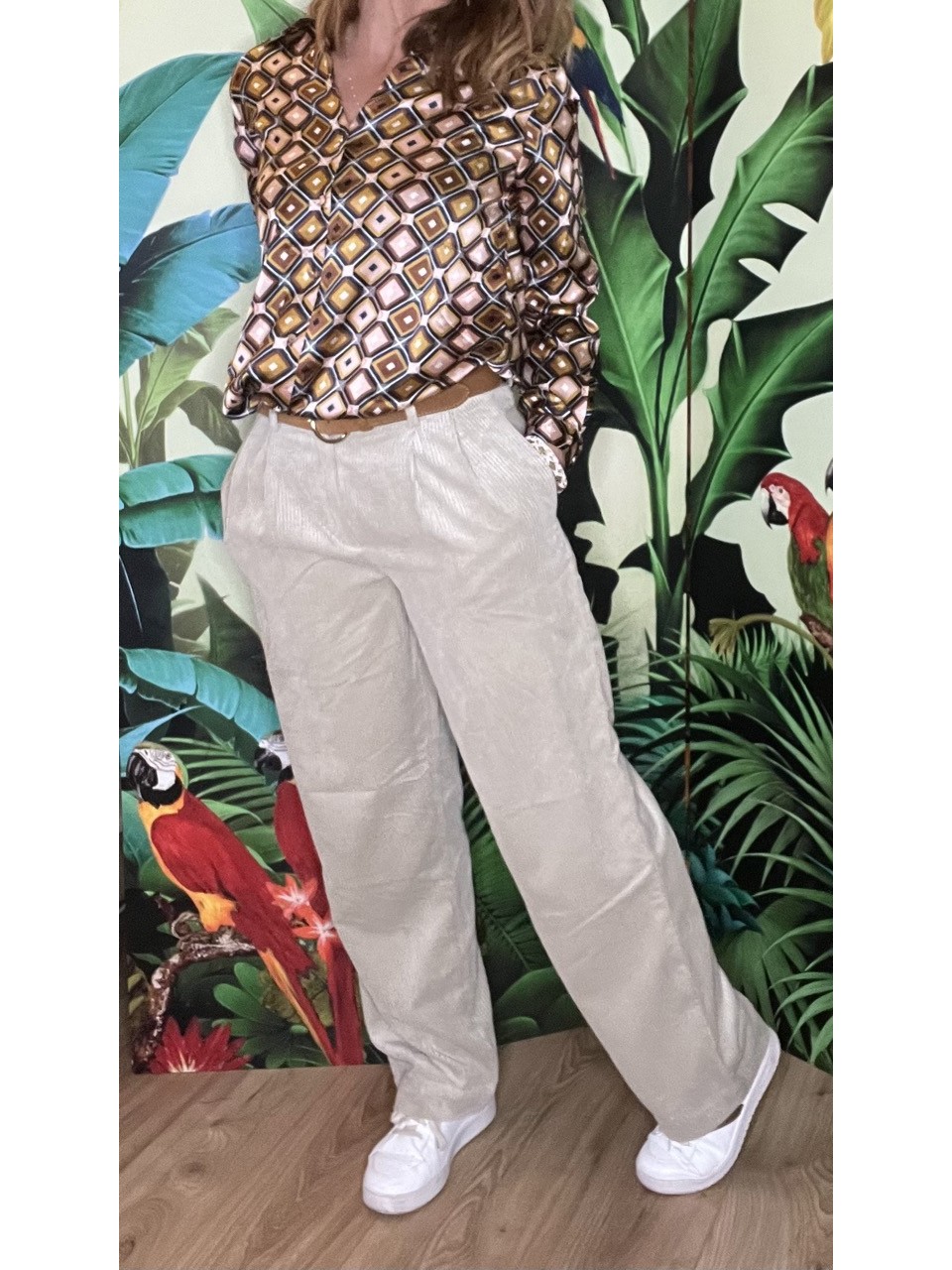 Pantalon Large Velours Côtelé Jeppi MSCH