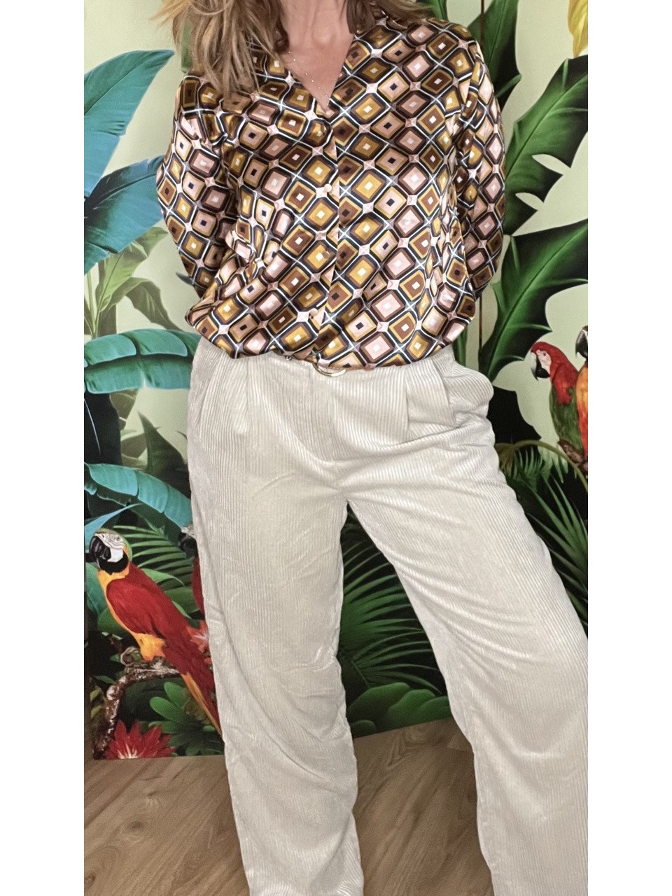 Pantalon Large Velours Côtelé Jeppi MSCH