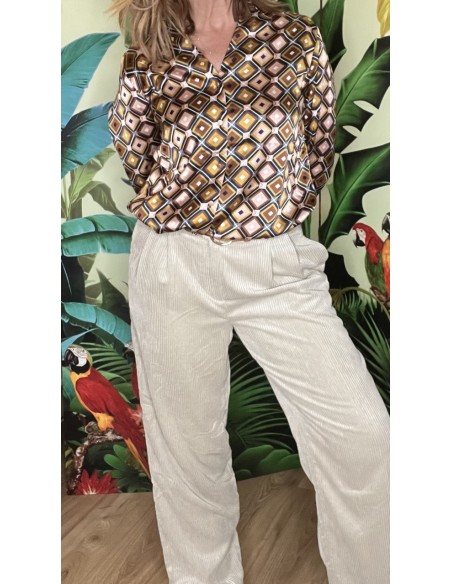 Pantalon Large Velours Côtelé Jeppi MSCH
