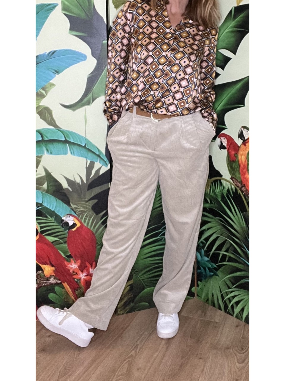 Pantalon Large Velours Côtelé Jeppi MSCH