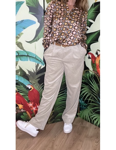 Pantalon Large Velours Côtelé Jeppi MSCH