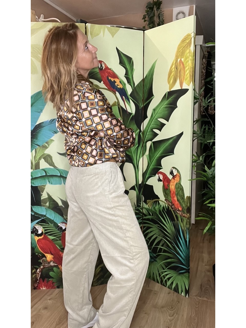 Pantalon Large Velours Côtelé Jeppi MSCH