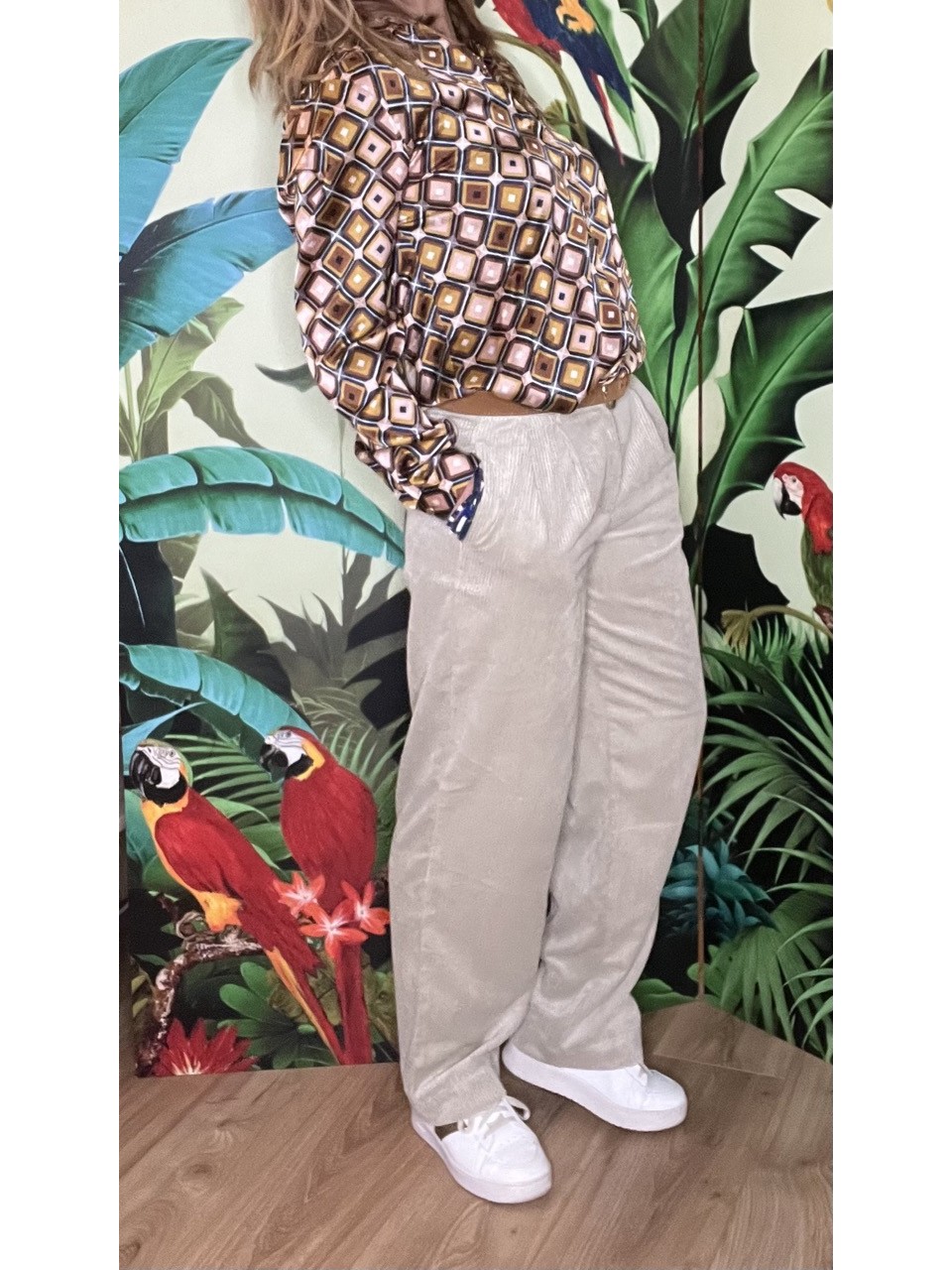 Pantalon Large Velours Côtelé Jeppi MSCH