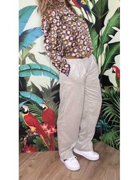 Pantalon Large Velours Côtelé Jeppi MSCH