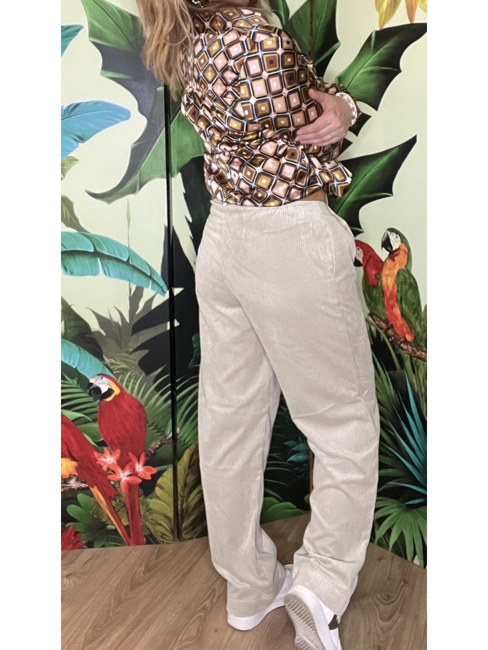 Pantalon Large Velours Côtelé Jeppi MSCH