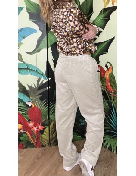Pantalon Large Velours Côtelé Jeppi MSCH