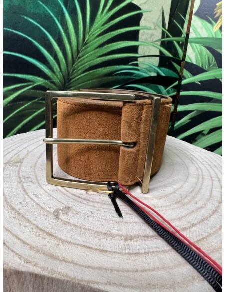 Ceinture Large en Croûte de Cuir Ezra La Petite Etoile