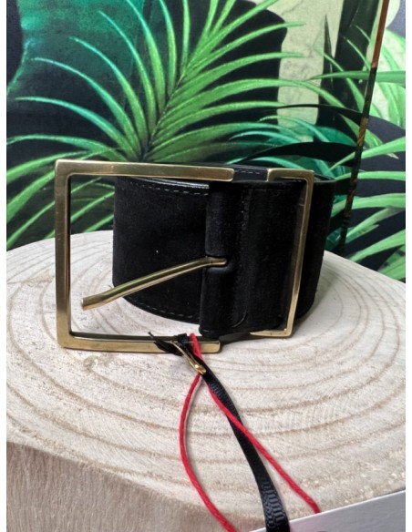 Ceinture Large en Croûte de Cuir Ezra La Petite Etoile
