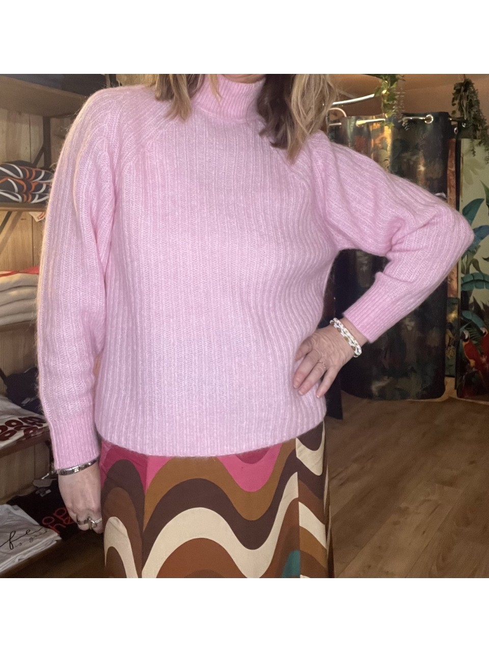 Pull Col montant Laine et Alpaga Nenaya MSCH