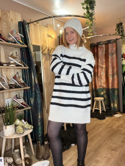 Pull Robe Marinière Rhapontique Laure+Max