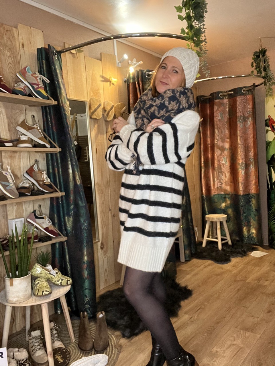 Pull Robe Marinière Rhapontique Laure+Max