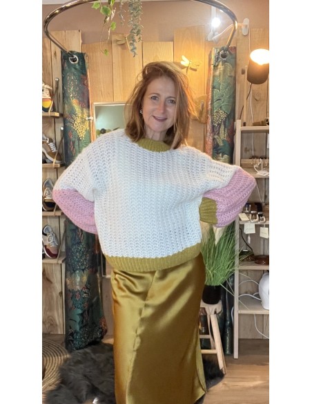Jupe Asymétrique fluide Tabac Jaune Jeanita MSCH