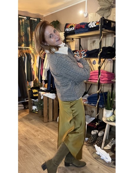 Jupe Asymétrique fluide Tabac Jaune Jeanita MSCH