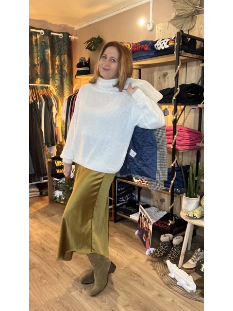 Jupe Asymétrique fluide Tabac Jaune Jeanita MSCH